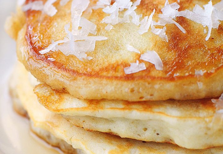 Delicious Pancakes Filled with Coconut