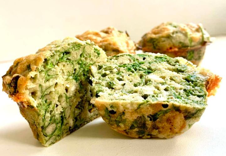 Savoury Spinach Muffins with a Cheesy Twist