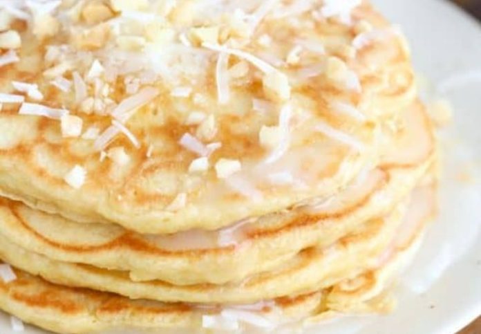 Delicious Pancakes Filled with Coconut