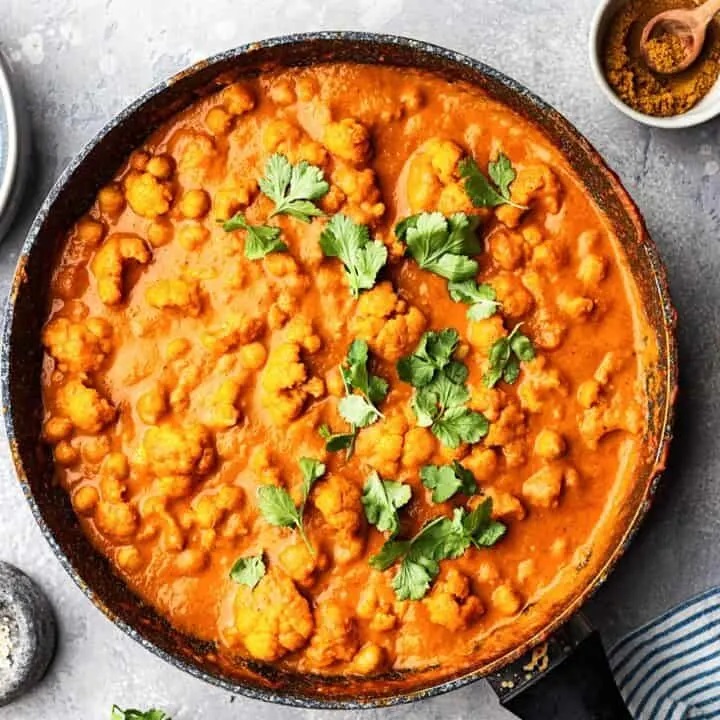 Delectable Cauliflower and Chickpea Curry