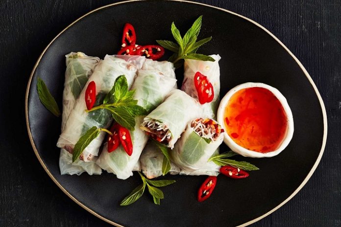 Delectable Rice Paper Spring Rolls