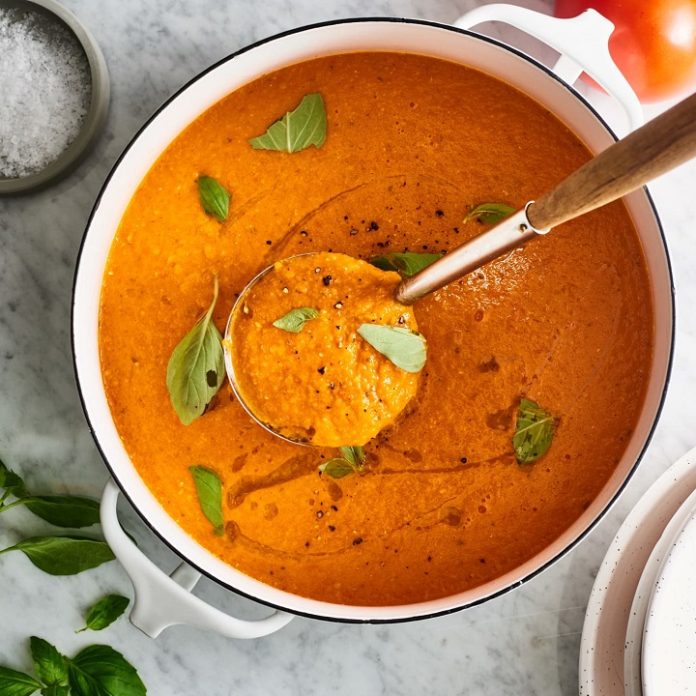 Flavorful Twist on Tomato and Basil Soup