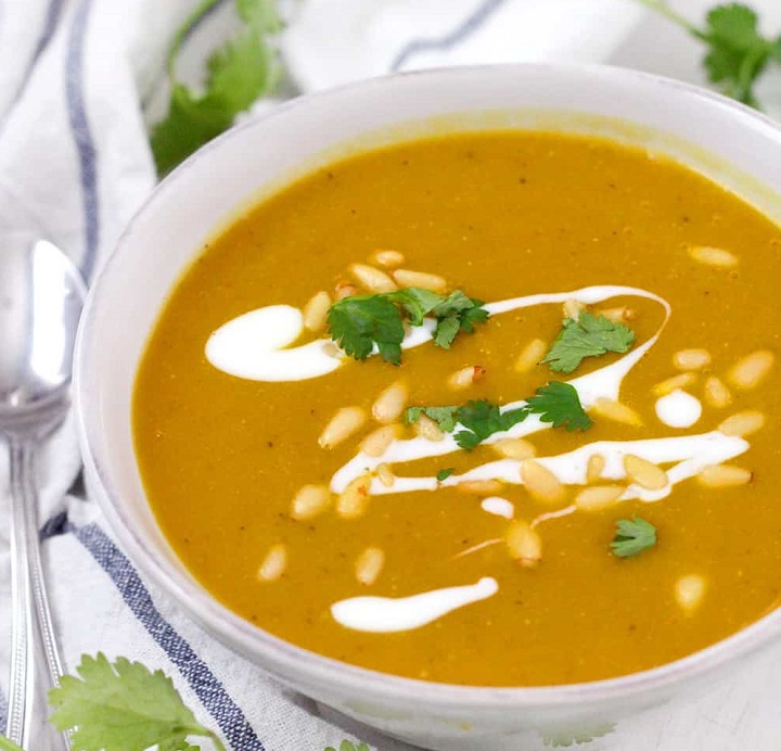 Red Lentil Soup and Butternut Soup