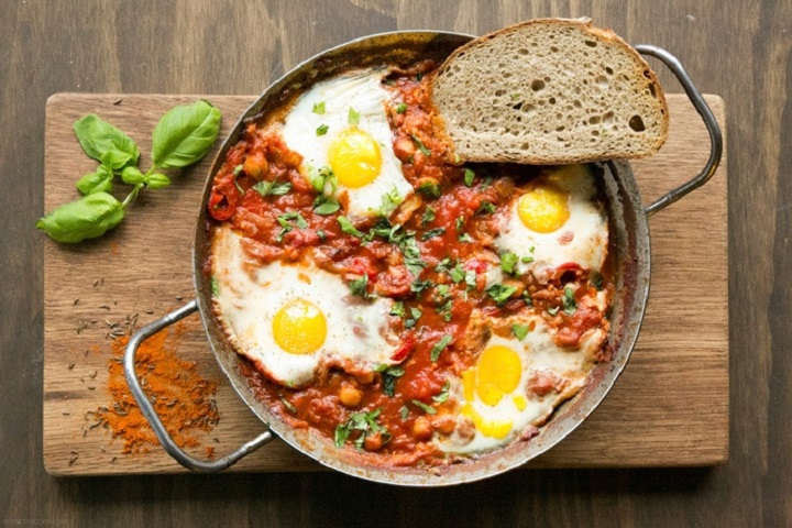 South African Recipe: Shakshuka packed with Chickpeas