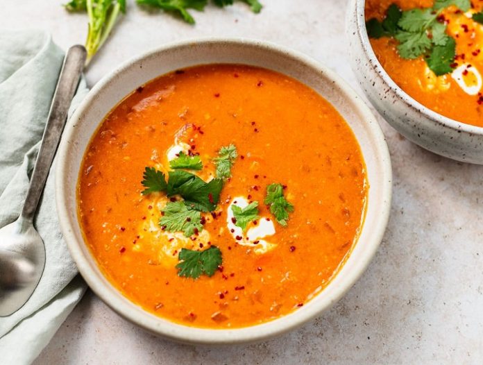 Spicy Coconut Curry with Red Lentils